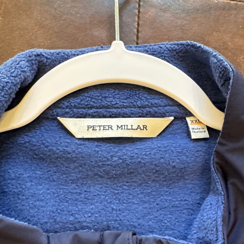 Peter Millar Navy Fleece Vest - Picture 3 of 7
